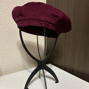 Xhilaration Corduroy Deep Red Beret